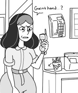 Mrs. Maheswaran listening to the voice mail.I’m sure this was done already. but I couldn't help myself.