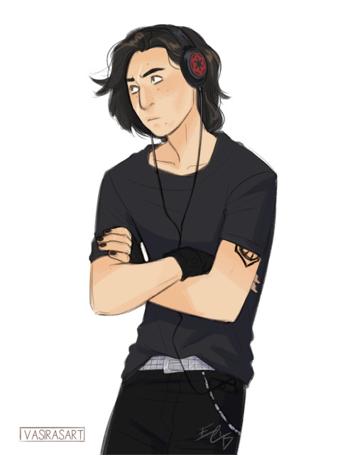 vasirasart:everyone kept calling my trash son emo so i kinda had to make thiskylo is v emo