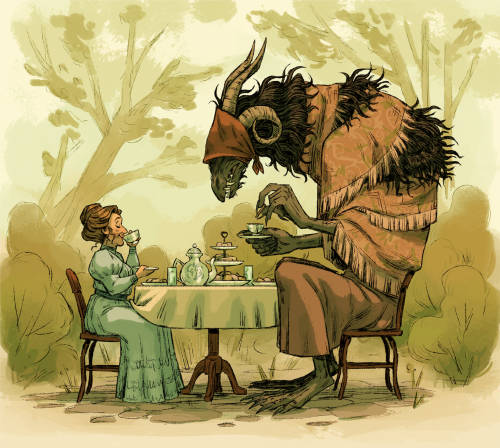 breebird33:tea for two <3 prints available on inprnt