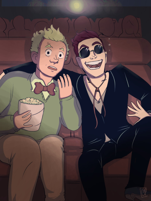 oemuff:They watch comedy-movies a lot. Crowley always manages to lure the angel into something with 