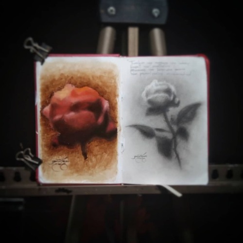 #SmallRedMoleskin #moleskin #moleskindrawing #moleskinpainting #artph #paulotriafilipinopainter #fil