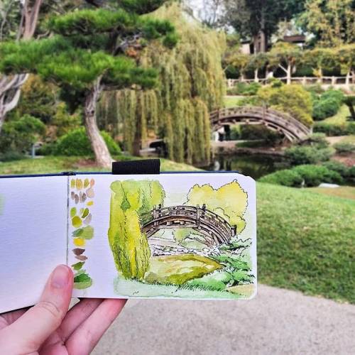  I did a small plein air painting when I visited the Huntington Library a few weeks ago! The Japanes