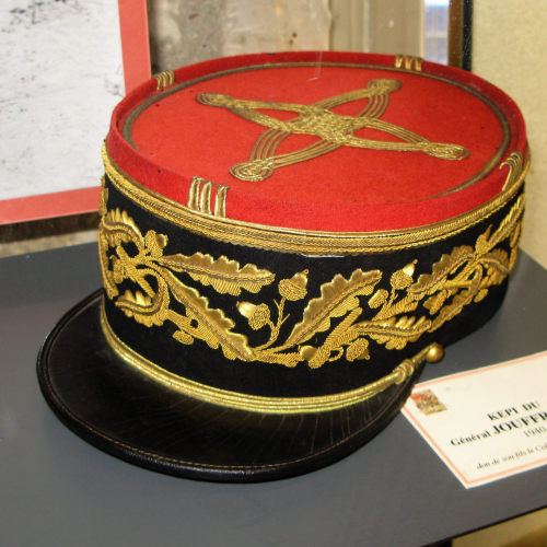 The kepi is a hat with a circular top and a visor. The kepi was originally introduced to replace the