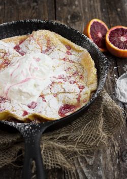 do-not-touch-my-food:  Dutch Baby with Blood Orange Syrup