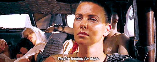 lutsanguisargilla:  jamexmcavoy-deactivated20150919:“You done this before?”“Many times.”  I love Furiosa at a level that I haven’t accessed yet.The distance in her eyes rings ancient bells.