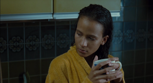 365filmsbyauroranocte:“Everyone’s leaving.”Mati Diop in 35 Rhums (Claire Denis, 2008) 