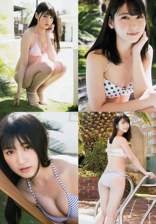 voz48reloaded:「Young Animal Arashi」 No.06 2017 #HKT48 #松岡菜摘 #神志那結衣