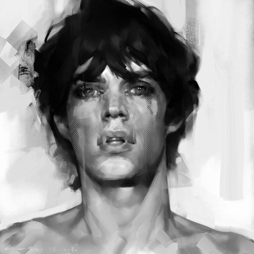 Portrait of Mick Jagger. ( had photo reference.)