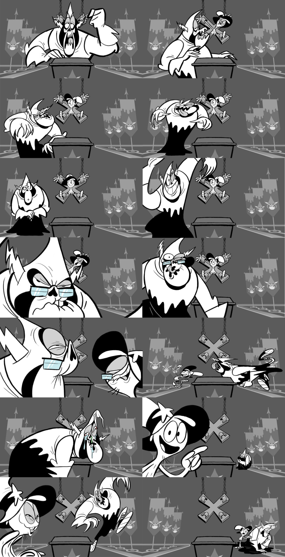 benbalistreri:  Here’s some of my board panels from Wander short 8, “The Glitch”.