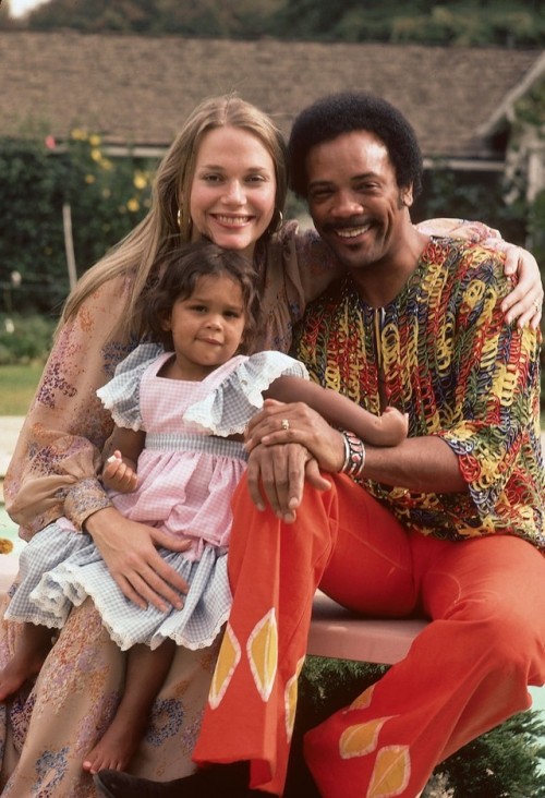 twixnmix: Quincy Jones with wife, actress Peggy Lipton of the television show Mod Square fame, and t