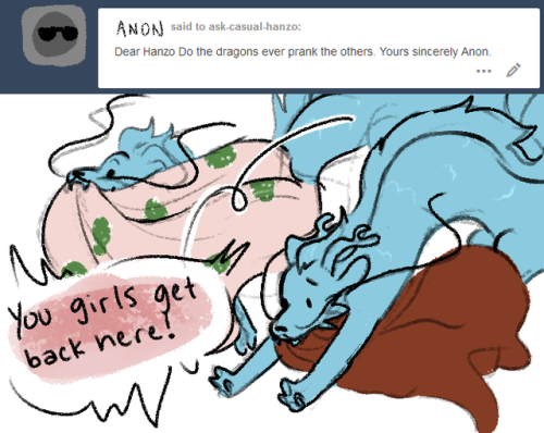 ask-casual-hanzo:They have a tendency to annoy the resident cowboy.