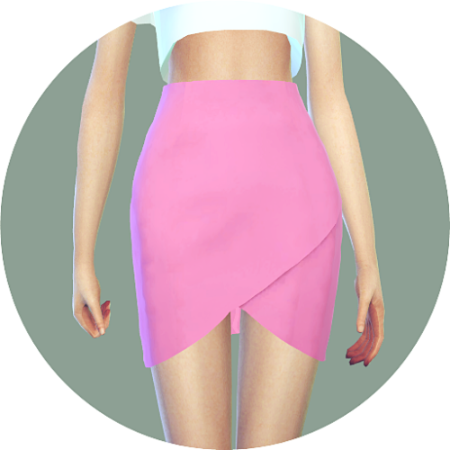 sims4-marigold:  Tulip Skirt & Wave Hot Pants Tulip Skirt(Single color version)_here Tulip Skirt