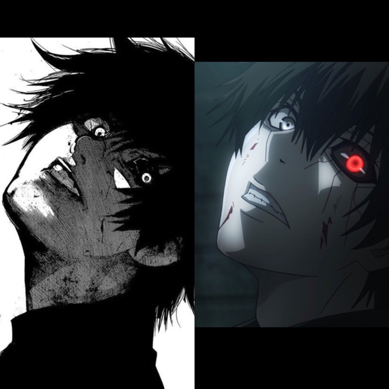 Im Just Here For Tg Black Reaper Manga Anime Panel Comparison