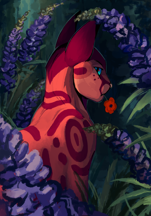 Art Trade Thing Of @fawnsmooch’s Rp Character Lupinpaw :3