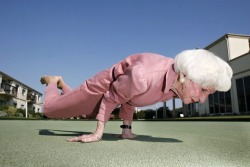 Brendan Beckett - 83 Year Old Yoga Instructor, Bette Calman, Performs Some Yoga Moves