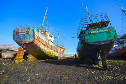 destroyed-and-abandoned:  Ship graveyard