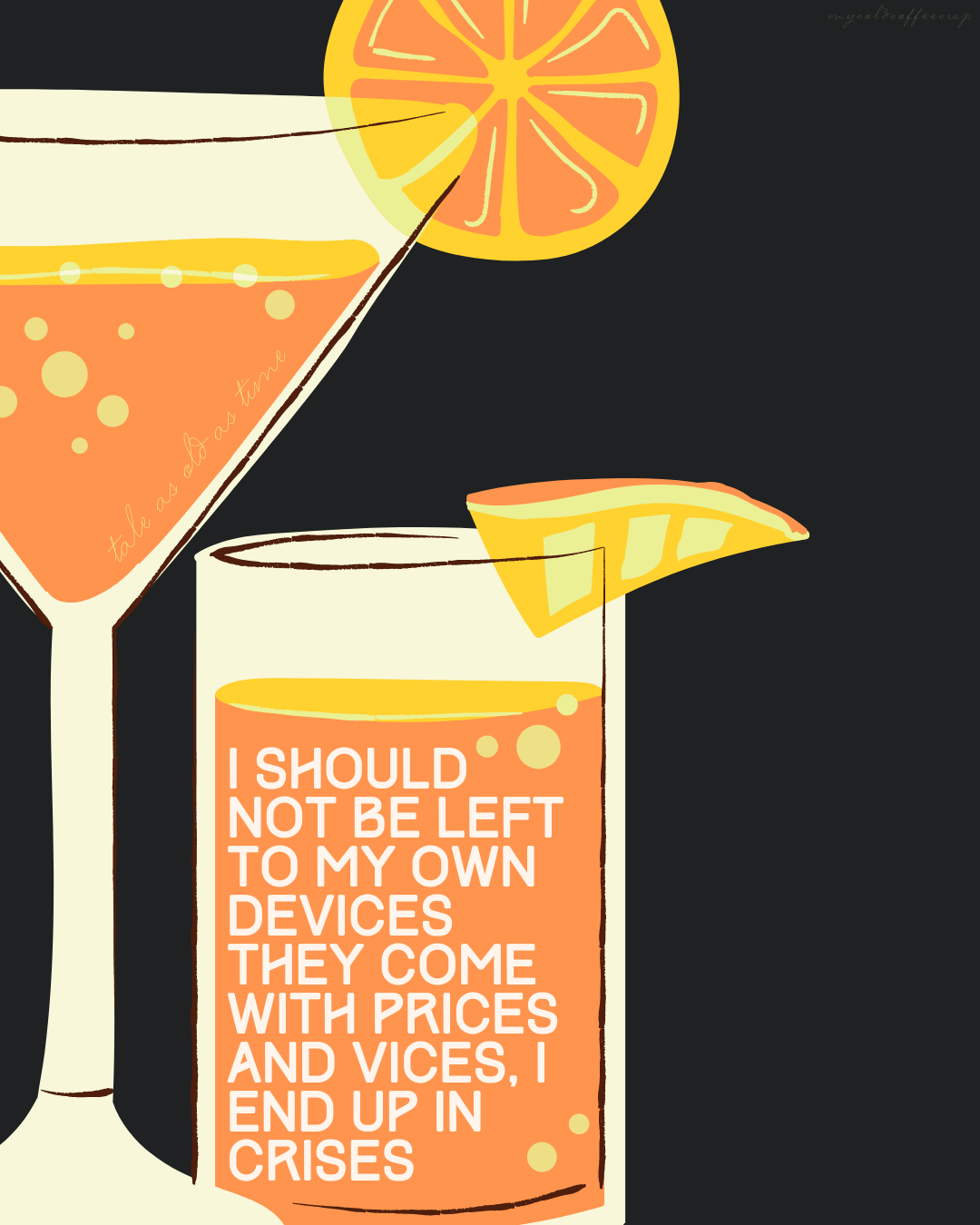 thecoldcoffeecup:tale as old as time🥂