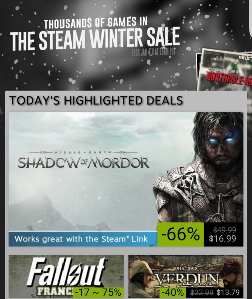 steams-sales:  Winter Sale ! Day 5! 