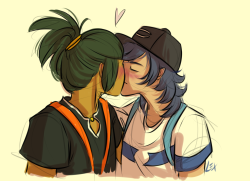 Fulcrumisthebomb:  We Can Give Hau Innocent Lil Crush Kisses In Pokemon Sun And Moon