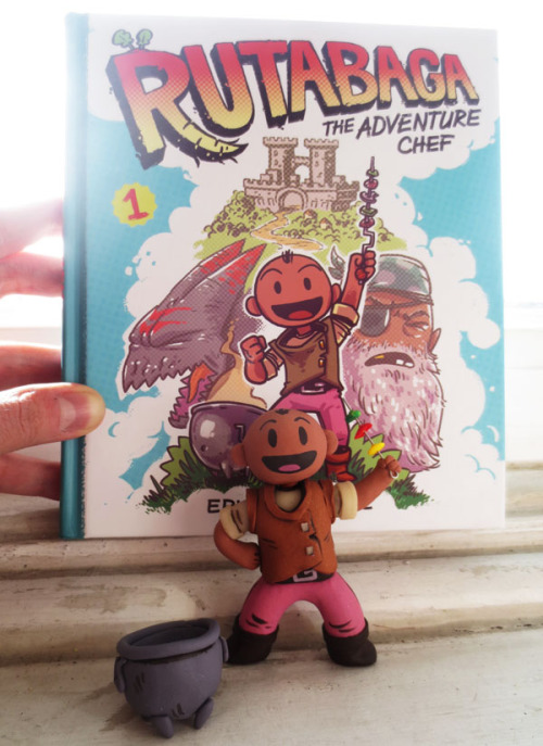 jessfink:Rutabaga The Adventure Chef is out today!!!!!I made a teeny Ru and Pot for Eric to celebrat