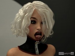 www-petgirls-de:  Tongue Twister. Genesis 3 and some nice props… DAZ/Octane. 