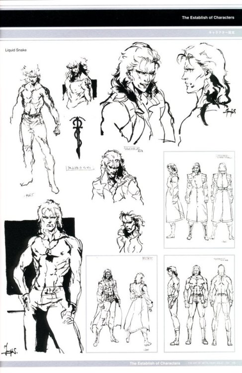 conceptcentral: Metal Gear Solid 1: Characters Concept Art [½] - Yoji Shinkawa