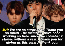 Congratulations On Your First Win, Monsta X! #MonstaX1stWin 💚💜💙