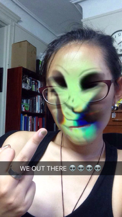 phantomqueen:Me: gee wonder what photos I can face swap with Snapchat: hey how bout this alien that 