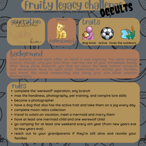 IT'S HERE! I've Gotten A Few Dm's Asking When The Occults Version Of Our Challenge Was Coming Out...