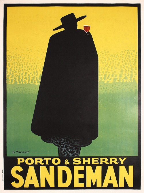 Georges Massiot, advertising poster for Sandeman, 1928. Paris.