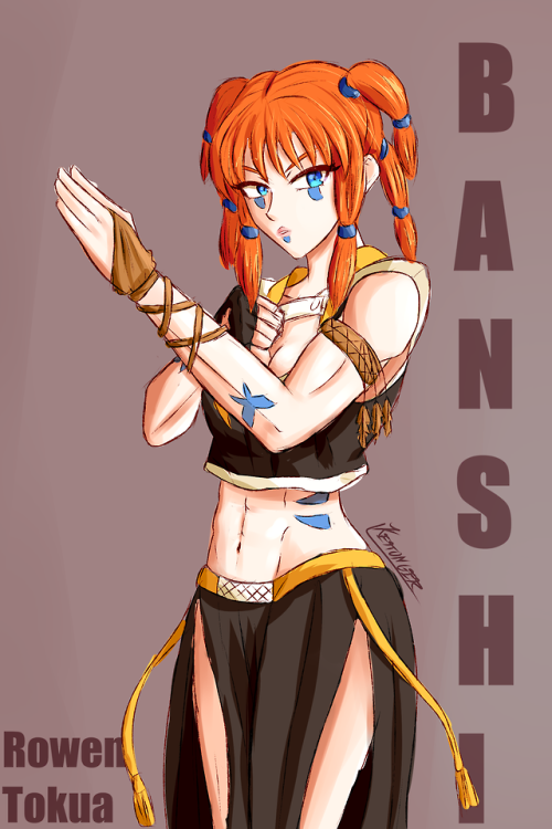 Completed a commission for a sketch! This is for Shaboomi-Barakuti, and this is her OC “Banshi”Devia