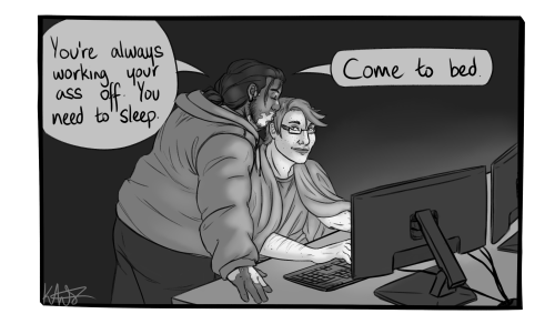 A short grimmons comic for my rvb modern au: “Bedtime”Simmons overworks himself (to no ones surprise