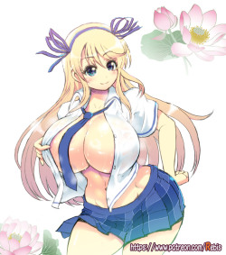 rebisdungeon:  Pinup of Katsuragi, from “Request