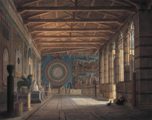 Leo von Klenze, The Camposanto in Pisa, 1858,New Pinakothek of Munichvia; www.poderesantapia.