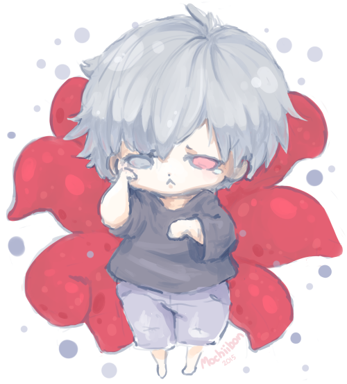 Kaneki is so adorable~ I drew him all pastel and cute! :3