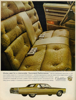 chromjuwelen:  1968 Car Ad, GM Cadillac,