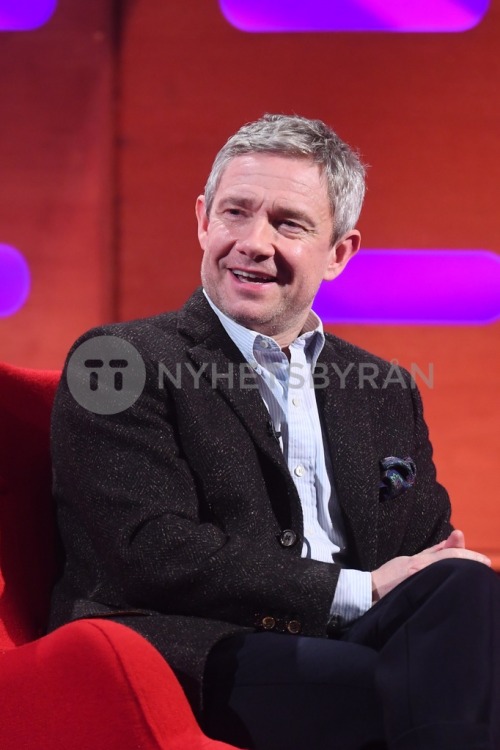 Martin Freeman during the filming for the Graham Norton Show at BBC Studioworks 6 Television Centre,