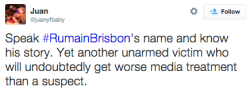 thepeoplesrecord:  socialjusticekoolaid:   Unarmed black man killed by white Phoenix officer Jennifer Soules and Joe Dana , The Arizona Republic12:30 p.m. EST December 4, 2014 PHOENIX — The facts surrounding Rumain Brisbon’s death — the ones that