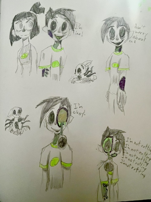 TW: Body Horror: Rot, Visible Bones, Scopophobia, Gore, Bruising, Delusion