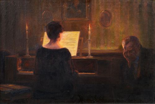 sanctumregnum:Reinhold Bahl (1869-1943), Au Piano.