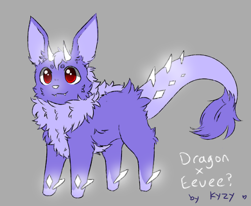 design by me; dragon type eeveelution! :Dposted on my twitter here: twitter.com/kyzytyger/st