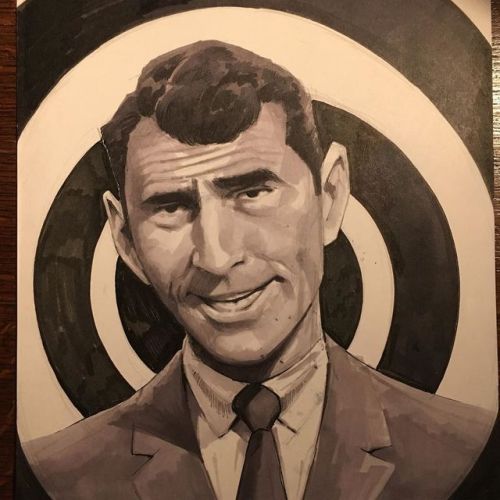 Rod Serling INKTOBER day 1 #inktober2019 #inktober #artistoninstagram #ink #rodserling #twilightzone