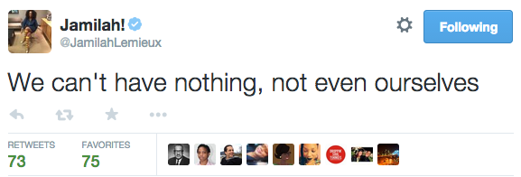 blacksnobbery:  I, too, identify as over this