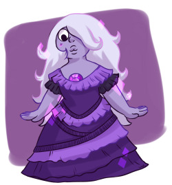 corpseauthority:  My part of an art trade with fluffnflight, it was fun drawing Amethyst again :3
