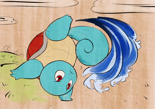 And with that, the starters are done~SquirtleWartortleBlastoiseMega Blastoise