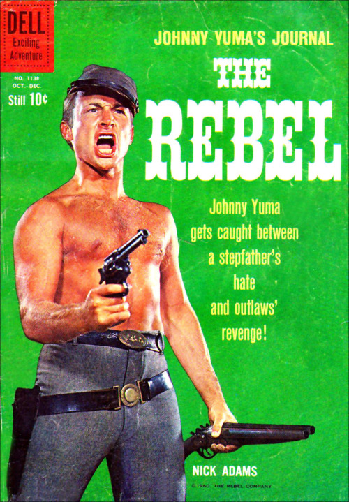 Nick Adams on the cover of Johnny Yuma comic book, 1950s