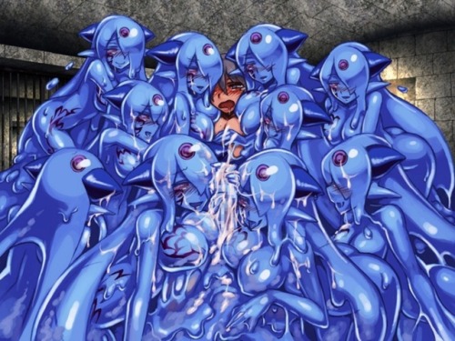 slimegirlfan:  Slime girls are better in groups ❤️💧