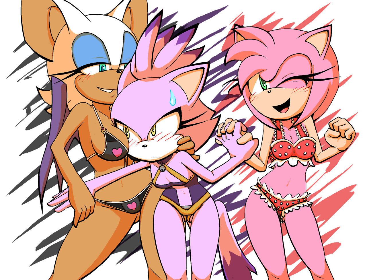 bloodrike:  Rouge/Blaze/Amy  ~Summer 2017~ Finally! Last one for tonight. D: There’s