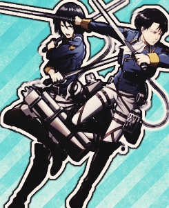 becauseoppositesattract:   Humanity’s Strongest Soldiers + Scouting Legion’s