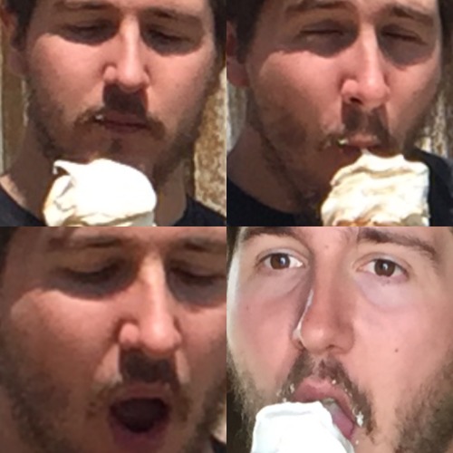 Dat vanilla butterscotch chocolate ice cream got me like